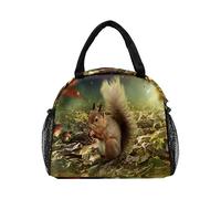 CLAYU Squirrel Lunch Bag for Women Men Reusable Insulated Lunch Box for Work School