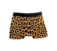 CLAYU Stretch Boxer Trunk Bulge Pouch Mens Briefs Leopard Print