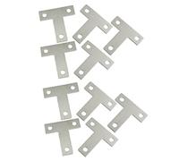 ClAZTyict 10 Pcs Angle Plate Corner Brace Flat T Shape Repair Bracket 40mm x 40mm