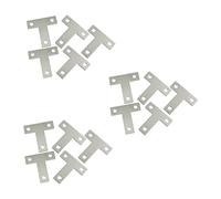 ClAZTyict 15 Pcs Angle Plate Corner Brace Flat T Shape Repair Bracket 40mm x 40mm