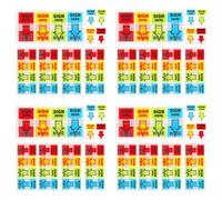 ClAZTyict 2000pcs Sign Here Stickers,Labels Stickers Adhesive Sign Here Tabs Sign Post Here Flags(4 Colors)