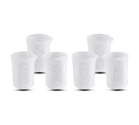 ClAZTyict 250 Ml Silicone Measuring Cups for Resin Making Non-Stick Mixing Soft Scale Cups Small Capacity Tools 6 PCS