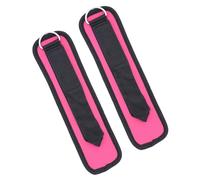 ClAZTyict 2X Adjustable D-Ring Ankle Strap Buckle Body Building Resistance Band Gym Multi Thigh Leg Ankle Cuffs Power Rose Red
