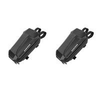 ClAZTyict 2X Electric Scooter Front Bag Waterproof EVA Hard Shell Bags Reflective Handlebar Hanging Bag Storage Bag 2L