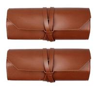 ClAZTyict 2X Leather Tool Roll, Leather Tool Kit Storage Bag, Multi Functional Leather Kit Bag Bicycle Repair Tool Kit Bag