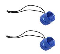ClAZTyict 2X Scuba Diving Threaded Dust Cap Plug Cover Din 5/8-14NPS Dust Cap Tank Valve End Cap Accessory Part Blue