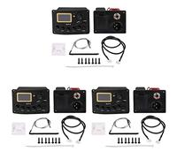 ClAZTyict 3X Acoustic Guitar Pickup Tuner 5-Band Eq Equalizer Acoustic Guitar Preamp Piezo Pre-Amp Amplifier System with Knob