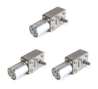 ClAZTyict 3X GW370 12V 6rpm Reversible High Worm Geared Motor Torque Turbo DC Motor 35A