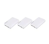ClAZTyict 3X Portable USB Charger 5V 2A 18650 Power Bank Battery Box for iPhone6 Smartphone Colour:White