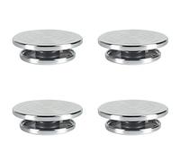 ClAZTyict 4pcs 12/15cm Double Face Use Aluminum Alloy Turntable for Ceramic Clay Sculpture Platform Pottery Wheel Rotating Tools