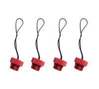 ClAZTyict 4X Scuba Diving DIN Tank Valve Threaded Cover 5/8-14NPS Dust Cap Dust Plug Protector Tank Regulator Protection Cover Red