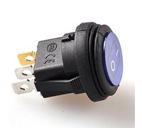 ClAZTyict 5 pcs 12V 20A Waterproof Round On/Off Rocker Switch Car Auto Boat SPST