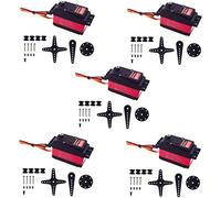 ClAZTyict 5Piece DS5160 60Kg 8.4V High Voltage Waterproof Digital Servo for 1:5 RC Car SAVOX-0236 XL 5T Robot Arm