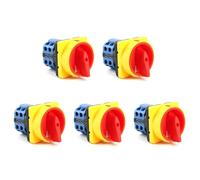 ClAZTyict 5X 20A Off-on 4 Poles Disconnect Isolator Switches LW26GS CA10 48X48mm Padlock Rotary Cam Switch