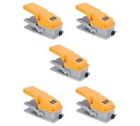 ClAZTyict 5X LT4 Foot Switch Aluminium Case Treadle Pedal Switch for Machine Tool Control Silver Contact