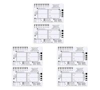 ClAZTyict 6pcs ECG 7 Step Ruler,ECG 7 Step Ruler for ECG/EKG Interpretation,ECG Reference Guide Ruler,EKG Calipers Measuring Tool