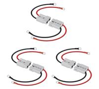 ClAZTyict 6X Anderson Connector 50A Kit Anderson Plug 8 Guage 30cm Battery Cables Waterproof Quick Connectors for Lifepo4