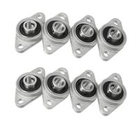 ClAZTyict 8Pcs Kfl08 Pillow Block Bearing 8mm Bore Diameter Zinc Alloy Rhombic Flange Bearing for CNC