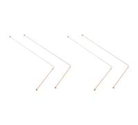ClAZTyict Copper Dowsing Rods - 99.9% Pure Copper 4PCS Divining Rods Energy Water Witching Detector