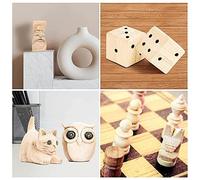 ClAZTyict Large Carving Wood Blocks (10 Pack) 4 x 1 x 1 Inches Unfinished Basswood Project Craft Kit DIY Hobby Set for Beginners