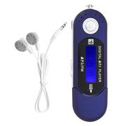 ClAZTyict MP3 Player Music FM Radio with Earphone 8GB, Portable with LCD Screen for Walking Running (Blue)