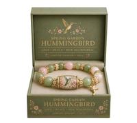 CLBDRESS 2026 Blessing Birds Bracelet - Pink Multicolor Beads Elastic Stretch Design, Bee & Hummingbird Charm Bracelet for Women, Gemstone Beaded with Premium Gift Box, Limited Edition