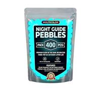 CLBDRESS 2026 Glow in The Dark Garden Stones - Luminous Pebbles Rainbow Night Glow Stepping Rocks for Outdoor Landscaping Decor, Glowing Aquarium Fish Tank Decorations