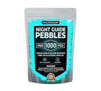 CLBDRESS 2026 Glow in The Dark Garden Stones - Luminous Pebbles Rainbow Night Glow Stepping Rocks for Outdoor Landscaping Decor, Glowing Aquarium Fish Tank Decorations