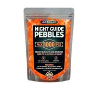 CLBDRESS 2026 Glow in The Dark Garden Stones - Luminous Pebbles Rainbow Night Glow Stepping Rocks for Outdoor Landscaping Decor, Glowing Aquarium Fish Tank Decorations