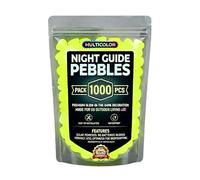 CLBDRESS 2026 Glow in The Dark Garden Stones - Luminous Pebbles Rainbow Night Glow Stepping Rocks for Outdoor Landscaping Decor, Glowing Aquarium Fish Tank Decorations