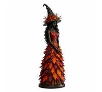CLBDRESS Enchanted Autumn Witch Figurine Exquisite Craftsmanship for Fall