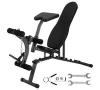 CLBDRESS Weight Bench, 600kg Capacity Heavy-Duty Adjustable Gym Bench with Leg Extension & Preacher Pad, Incline/Decline/Flat Bench Press for Home Gym