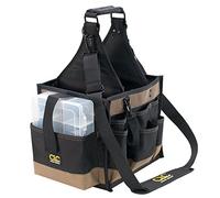 CLC Custom LeatherCraft 1528 Large Electrical and Maintenance Tool Carrier, Black
