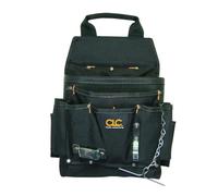 CLC Custom Leathercraft 5505 Professional Electrician's Tool Pouch, Ballistic Poly, 12Pocket, Black