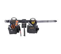 CLC Work Gear 55450 Heavy-Duty Leather Framing Combo Apron, 4-Piece Carpenter Tool Belt with Double Gusset Pockets, Hammer Holder & Adjustable Waist Belt