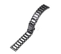 CLCLGOKKOH Ceramic Watch Strap With Quick-release Replacement And Stainless Steel Double-press Folding Clasp For Men, 22mmc(A)