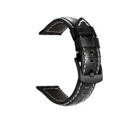 CLCLGOKKOH Men's And Women's Leather Glossy Matte Bamboo Grain Quick-change Watch Straps(AAA Black buckle,26mm)