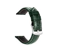 CLCLGOKKOH Men's And Women's Leather Glossy Matte Bamboo Grain Quick-change Watch Straps(BBB silver buckle,26mm)