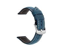 CLCLGOKKOH Men's And Women's Leather Glossy Matte Bamboo Grain Quick-change Watch Straps(EE silver buckle,22mm)