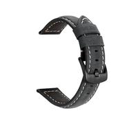 CLCLGOKKOH Men's And Women's Leather Glossy Matte Bamboo Grain Quick-change Watch Straps(FF Black buckle,22mm)