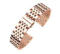 CLCLGOKKOH Men's And Women's Metal Replacement Watch Straps Quick-release Stainless Steel Straps Are Classic And Durable(D,17mm)