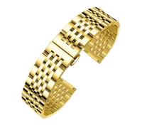 CLCLGOKKOH Men's And Women's Metal Replacement Watch Straps Quick-release Stainless Steel Straps Are Classic And Durable(E,16mm)