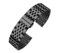 CLCLGOKKOH Men's And Women's Metal Replacement Watch Straps Quick-release Stainless Steel Straps Are Classic And Durable(F,19mm)