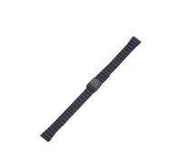 CLCLGOKKOH One-bead Curved Bamboo Stainless Steel Strap 10 12 14 16 18 20mm Metal Women's Small Watch Strap(B,10mm)