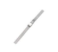 CLCLGOKKOH One-bead Curved Bamboo Stainless Steel Strap 10 12 14 16 18 20mm Metal Women's Small Watch Strap(A,14mm)