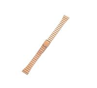 CLCLGOKKOH One-bead Curved Bamboo Stainless Steel Strap 10 12 14 16 18 20mm Metal Women's Small Watch Strap(C,18mm)