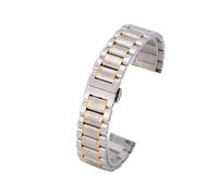 CLCLGOKKOH Stainless Steel Watch Strap, Five-bead, Solid, For Men And Women(D,16mm)