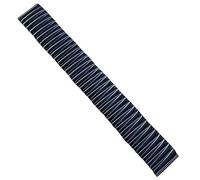 CLCLGOKKOH Stainless Steel Watch Strap Retractable Elastic Spring Tension 12mm14mm18mm20mm22mm Black Total Length 14.5cm(12mm)