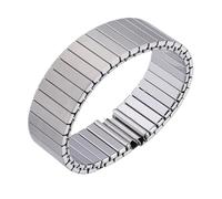 CLCLGOKKOH Unisex Stainless Steel Elastic Watch Strap Spring Retractable Wristband Quick Detachable Replacement 14/16/18/20/22/MM(A,14mm)