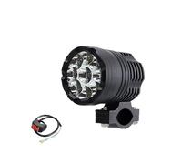 CLCPTPOGMA Motorcycle Hea d Lamp Assembly Universal Additional Headlights Motorcycle Spotlights 12-80V High/Low/Strobe Auxiliary Long Range Round ATV Fog Lights(1PCS only Lamp)